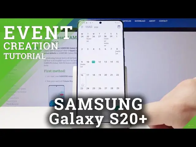 'Video thumbnail for How to Add Event to Calendar in Samsung Galaxy S20+ | Create Reminder'