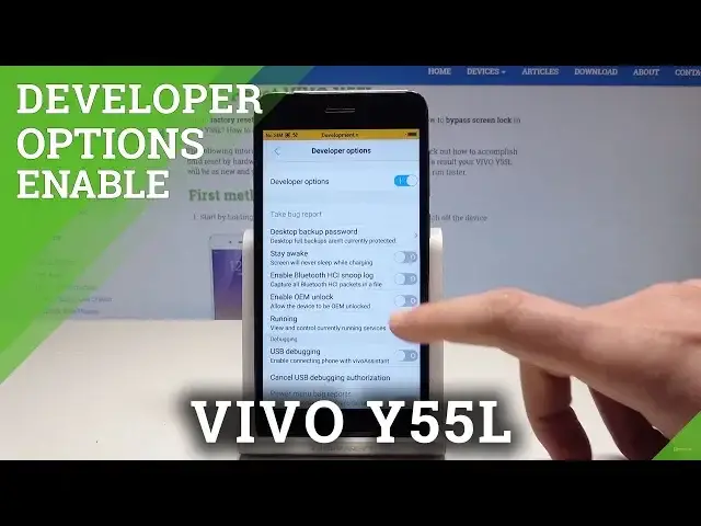 'Video thumbnail for How to Activate Developer Options in VIVO Y55L - OEM Unlock / USB Debugging'