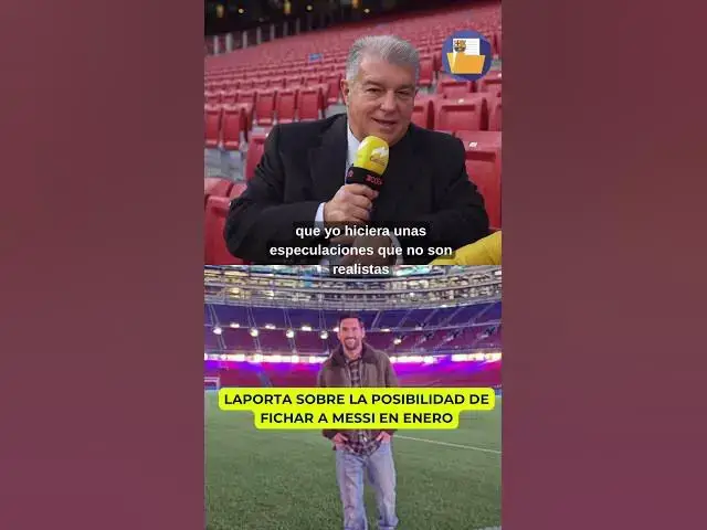 Video thumbnail for 💣 Laporta habla sobre una posible vuelta de Messi. Vía Catalunya Ràdio #fcbarcelona #messi