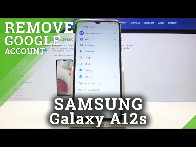 'Video thumbnail for How to Add and Remove Google Account on SAMSUNG Galaxy A12s– Manage Google Users'