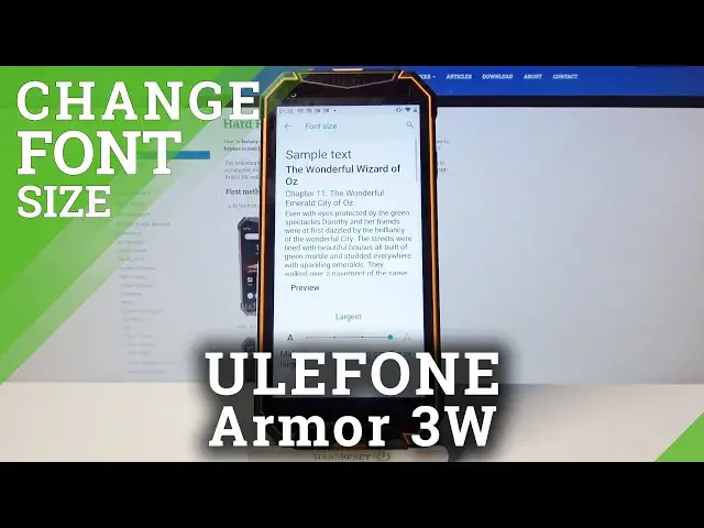 'Video thumbnail for Change Font Size / Find Display Settings - ULEFONE Armor 3W'