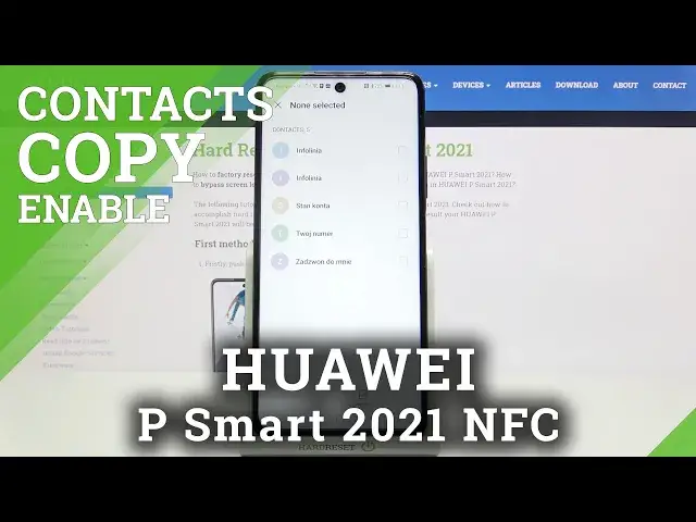 Video thumbnail for How to Copy Contacts on HUAWEI P Smart 2021 NFC – Import Contacts List