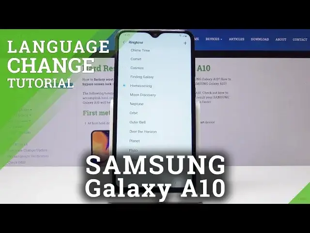 'Video thumbnail for How to Change Language in SAMSUNG Galaxy A10 - Language List'