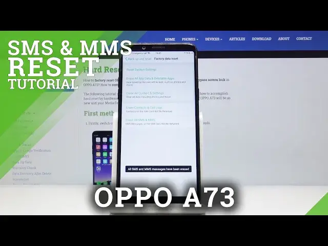 'Video thumbnail for How to Delete All Messages in OPPO A73 Remove – Erase SMS & MMS History'