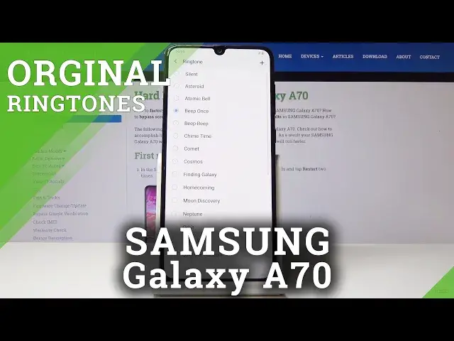 'Video thumbnail for How to Set Ringtone in SAMUSNG Galaxy A70 - Personalize Ringtone Settings'