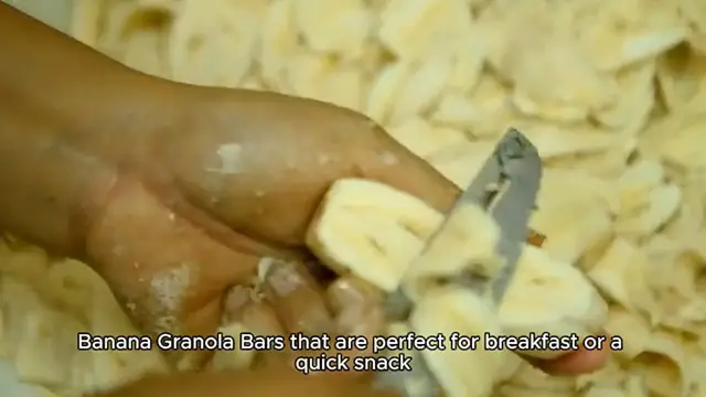 Video thumbnail for Banana Granola Bars recipe