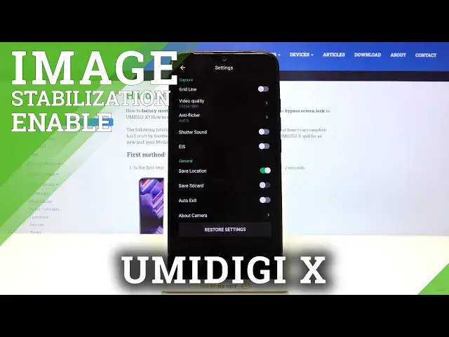 'Video thumbnail for How to Use Anti-Shakiness Feature in Umidigi X - Activate Image Stabilization Function'