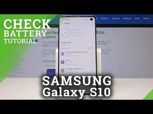 'Video thumbnail for How to Check Battery Information in Samsung Galaxy S10 - Battery Details / Usage Statistics'