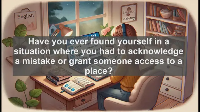 Video thumbnail for 2500 Must Know CEFR B1 Vocabulary - Understanding the Verb 'Admit': Meanings, Uses, and Common Mistakes