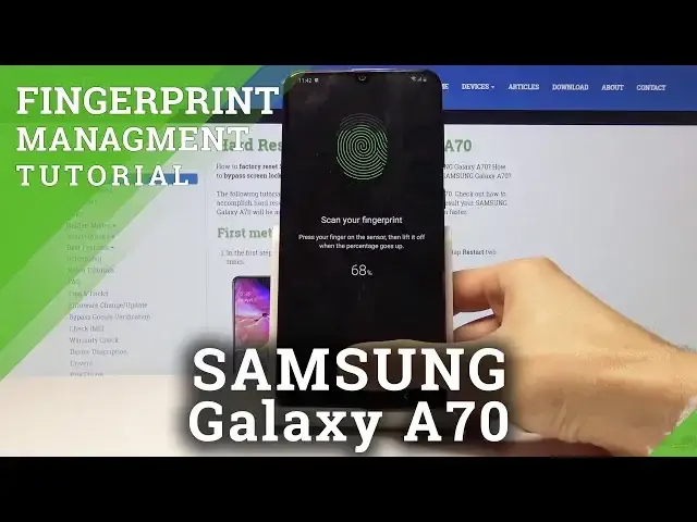 'Video thumbnail for How to Add Fingerprint in SAMSUNG Galaxy A70 - Fingerprint Unlock'
