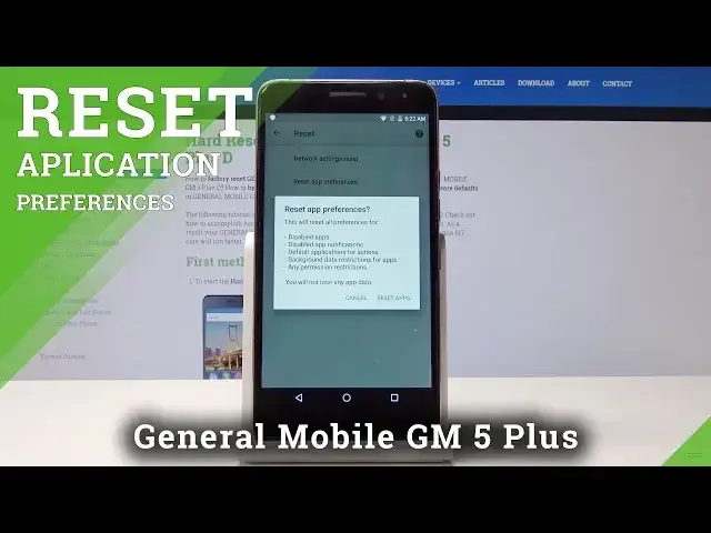 'Video thumbnail for How to Restore App Preferences in General Mobile GM 5 Plus D - Default App Settings'