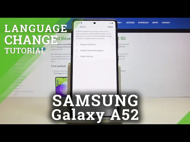 'Video thumbnail for How to Change Language in SAMSUNG Galaxy A52 – Set Up Language Settings'