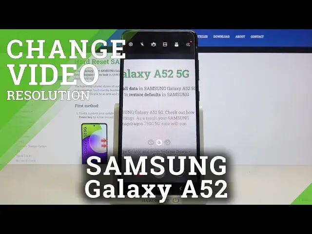 Video thumbnail for How to Change Video Size in SAMSUNG Galaxy A52 – Personalize Video Settings