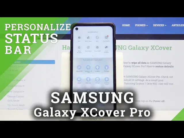 Video thumbnail for Customize Notification Bar on SAMSUNG Galaxy XCover Pro – Notification Bar Icons