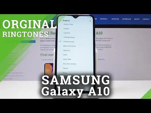 'Video thumbnail for How to Change Ringtone in SAMSUNG Galaxy A10 - Ringtone List'