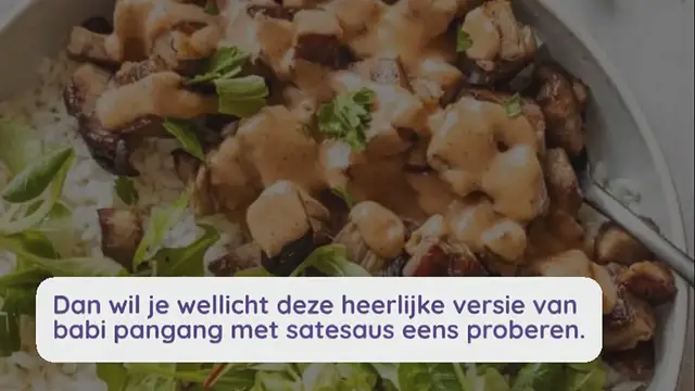 Video thumbnail for Babi Pangang met satesaus