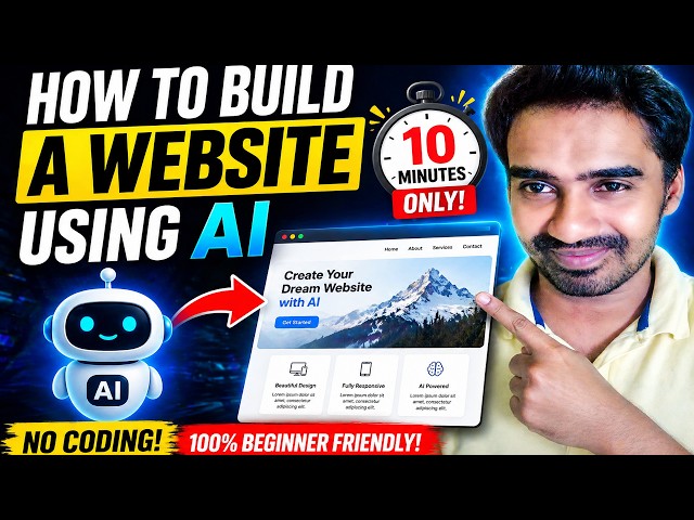 Video thumbnail for How to Build a Website Using AI for Beginners (Start Today!)