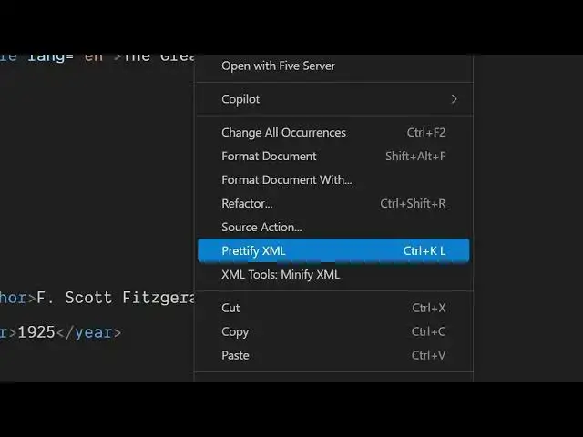 Video thumbnail for How to Prettify & Auto Format XML Documents in VSCode IDE