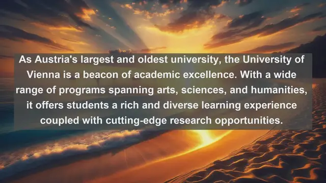 Video thumbnail for Unveiling Academic Excellence: Top 10 Favorite Universities in Austria