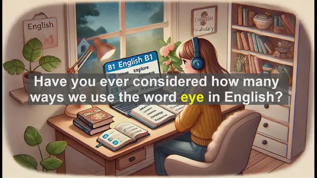 Video thumbnail for 2500 Must Know CEFR B1 Vocabulary - The Many Uses of 'Eye' in English: From Sight to Idioms