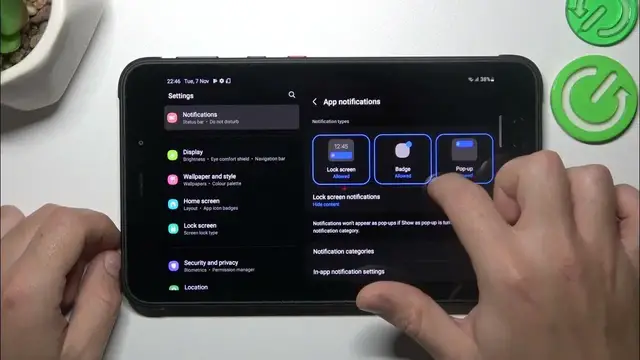 Video thumbnail for How to Fix Unvisible WhatsApp Notifications on the Samsung Tab Active3