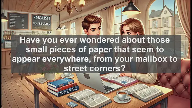 Video thumbnail for 1500 Must Know CEFR B2 Vocabulary - What Is a Leaflet? Exploring This Everyday Communication Tool