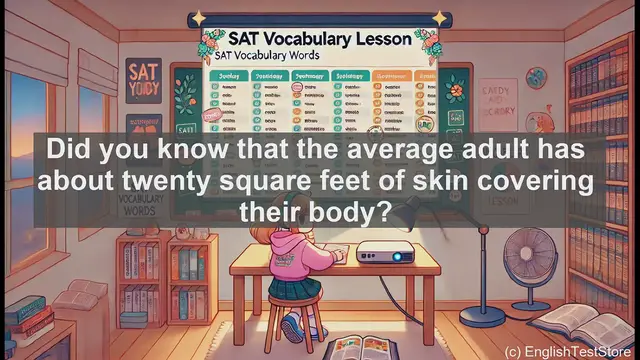 Video thumbnail for 5000 Must Know SAT Vocabulary - Epidermis: The Body's Protective Shield Explained