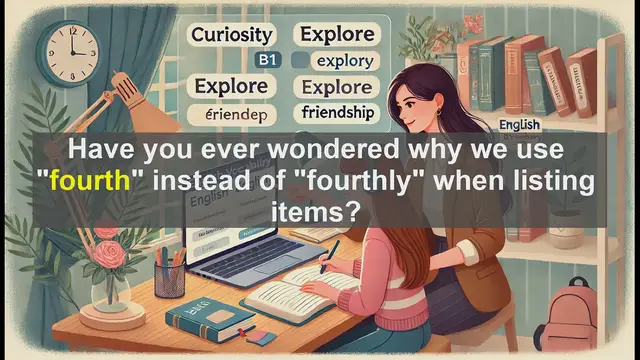 Video thumbnail for 2500 Must Know CEFR B1 Vocabulary - Understanding 'Fourth': Advanced English Usage and Tips