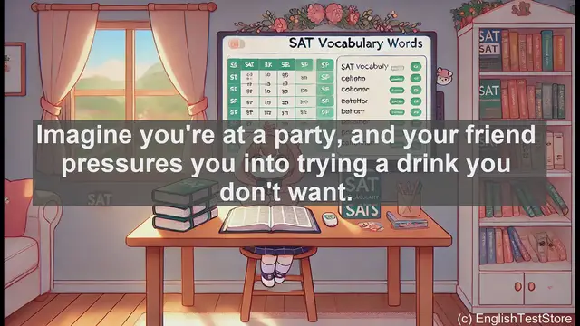 Video thumbnail for 5000 Must Know SAT Vocabulary - Coercion: Understanding Force and Pressure in Influence