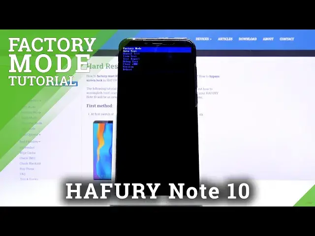 Video thumbnail for How to Enter Factory Mode on HAFURY Note 10 – Open Factory Mode