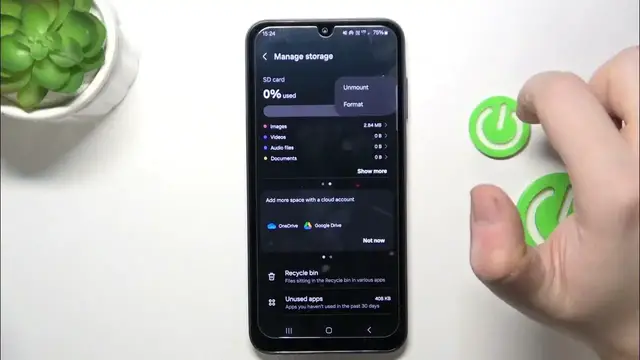'Video thumbnail for How to Format an SD Card on SAMSUNG Galaxy A05S'