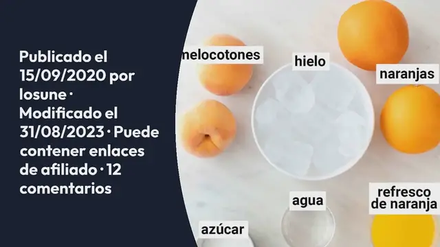 Video thumbnail for Cómo Hacer Sangría Casera en 15 Minutos