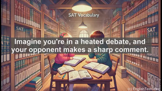 Video thumbnail for 5000 Must Know SAT Vocabulary - What is a Retort? Quick Guide to Sharp Comebacks