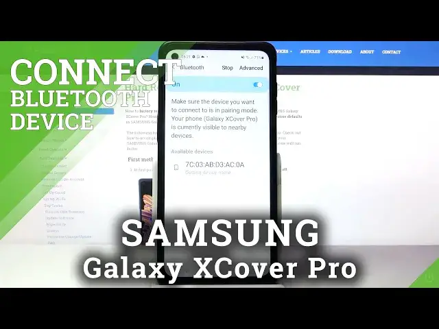 Video thumbnail for How to Connect Bluetooth Device on SAMSUNG Galaxy XCover Pro – Bluetooth Settings