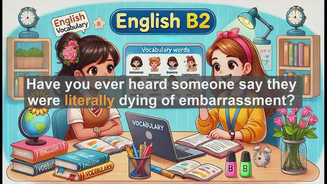 Video thumbnail for 1500 Must Know CEFR B2 Vocabulary - Understanding 'Literally': Proper Usage and Common Mistakes