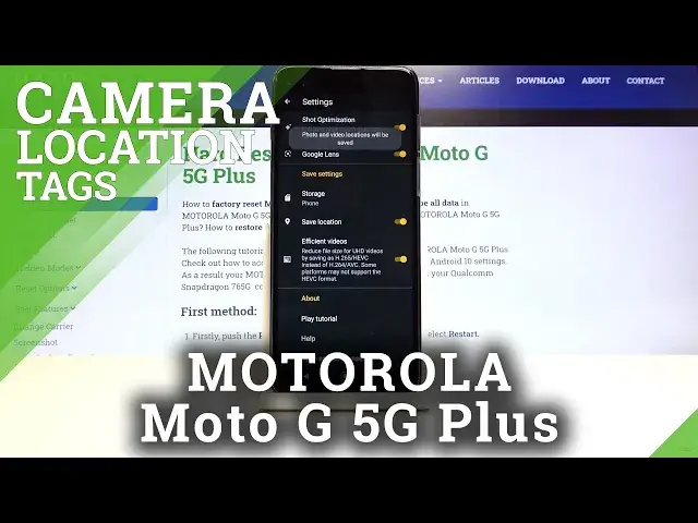 Video thumbnail for How to Activate Location Tags in MOTOROLA Moto G 5G Plus– Camera Location Tags