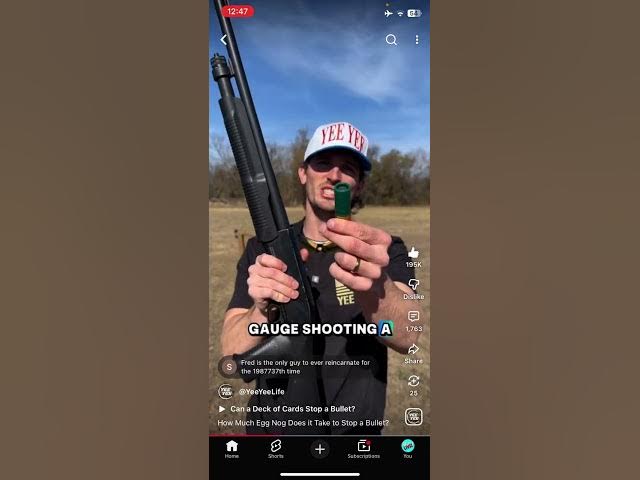 Video thumbnail for Bulletin threw eggnog ? #foryou #youtubeshorts #shooting