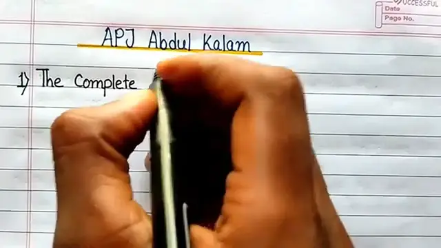 Video thumbnail for 10 Lines Essay on APJ Kalam in English ⬆︎