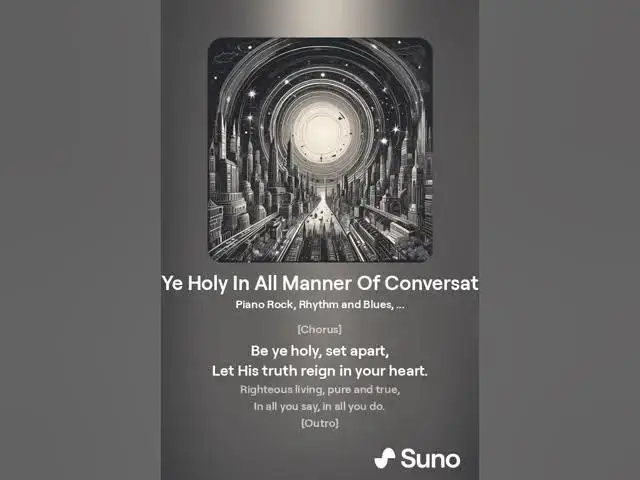 Video thumbnail for Be Ye Holy: Set Apart - Embracing Holiness in Everyday Life