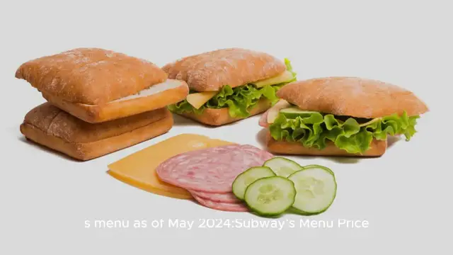 Video thumbnail for Subway Menu Price