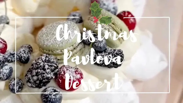 Video thumbnail for Christmas Pavlova
