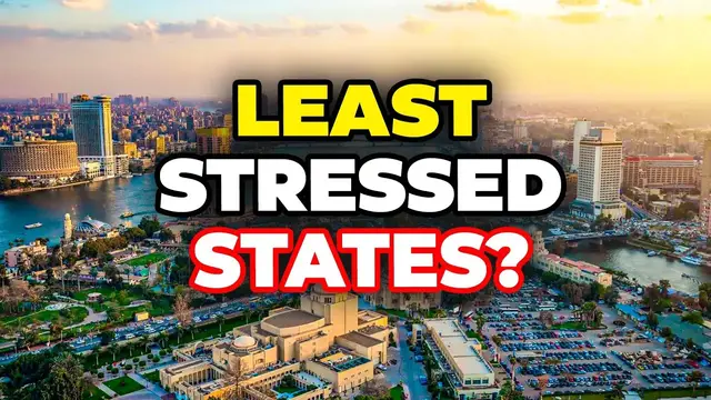 Video thumbnail for 10 Least STRESSED STATES in the United States