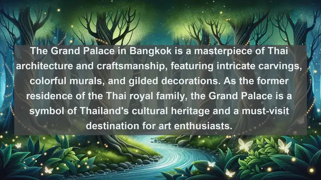 Video thumbnail for Exploring Thailand's Artistic Splendor: Top 10 Masterpieces Revealed