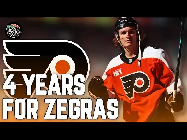 Video thumbnail for Flyers Sign Trevor Zegras to 4-Year, $36.5 Million Contract