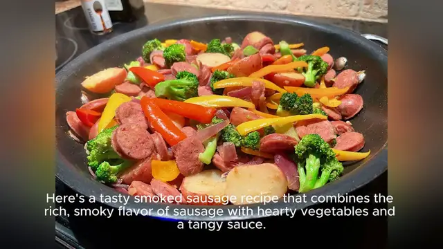 Video thumbnail for smoked sausage recipe