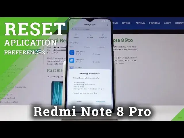 'Video thumbnail for How to Reset App Preferences in XIAOMI Redmi Note 8 Pro - Restore App Config'