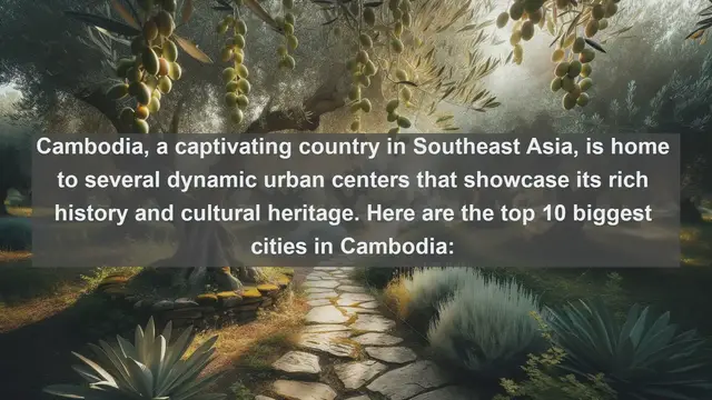 Video thumbnail for Revealing Cambodia's Urban Giants: Top 10 Largest Cities Unveiled!