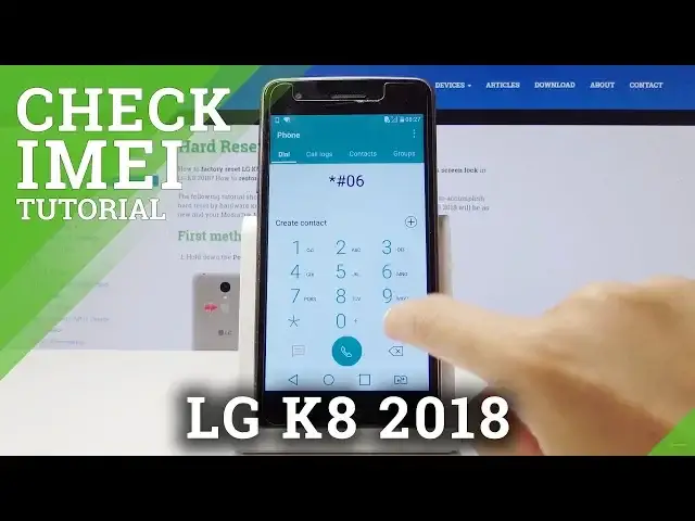 'Video thumbnail for Check IMEI Number in LG K8 2018 - How to Find Serial Number'