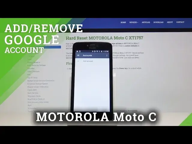 Video thumbnail for How to Add & Remove Google Account in MOTOROLA Moto C