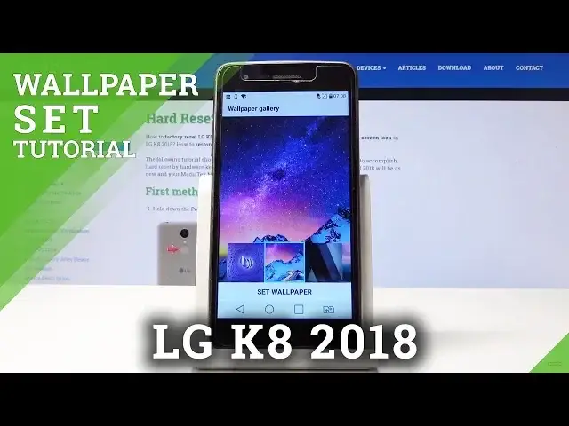 'Video thumbnail for How to Change Wallpaper in LG K8 2018 - Refresh Home Screen'